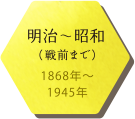 明治〜昭和（戦前まで）1868年〜1945年